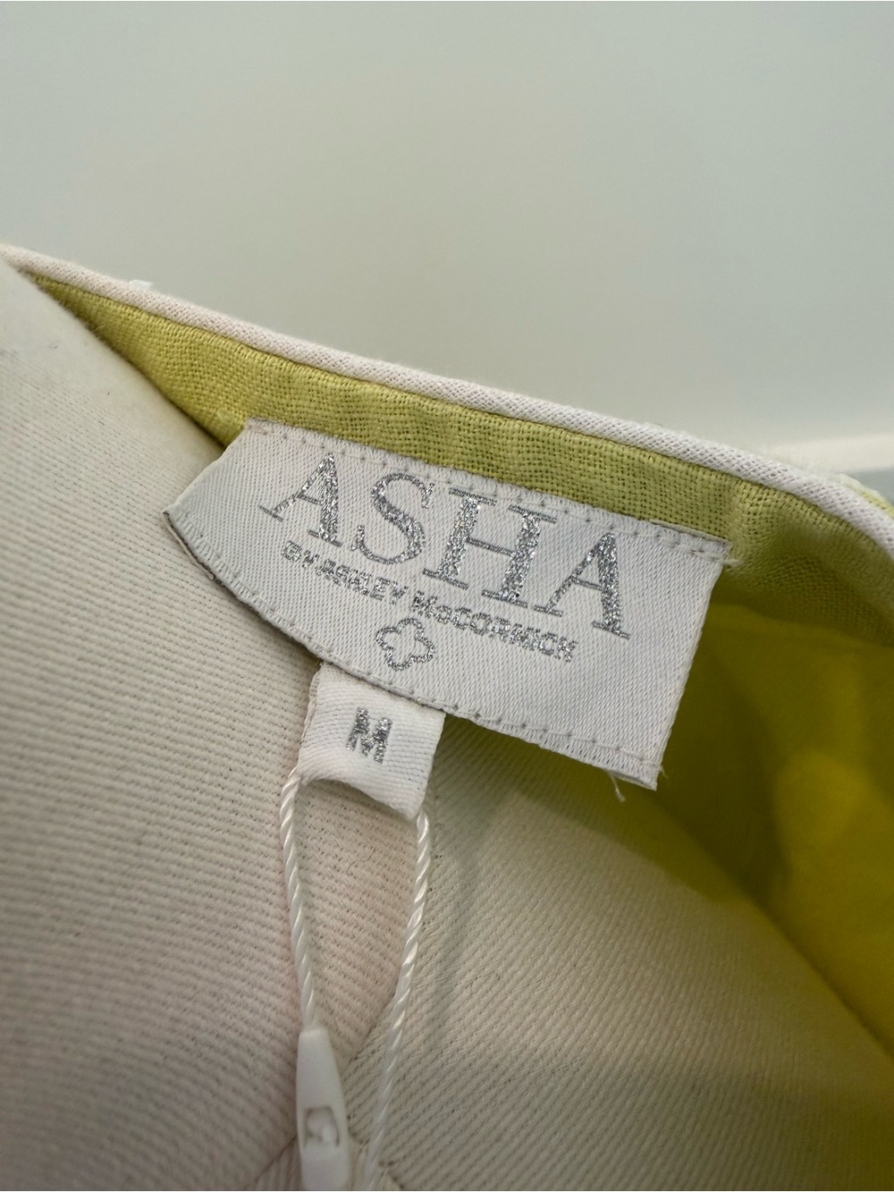 NWT ASHA by Ashley McCormick Limoncello Beaded Clara Top
